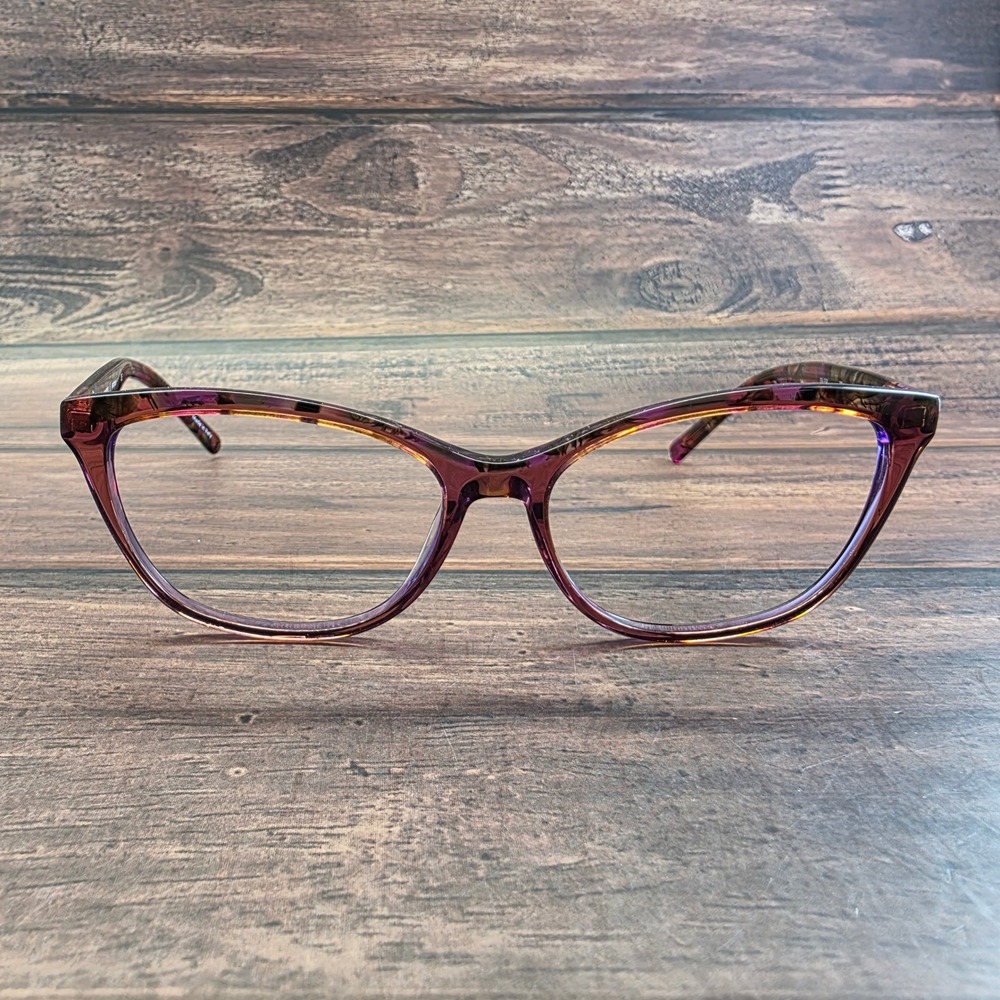 Scott Harris Europa SH-558 Purple Tortoise Cat Eye Eyeglasses Frames Italy 55-15